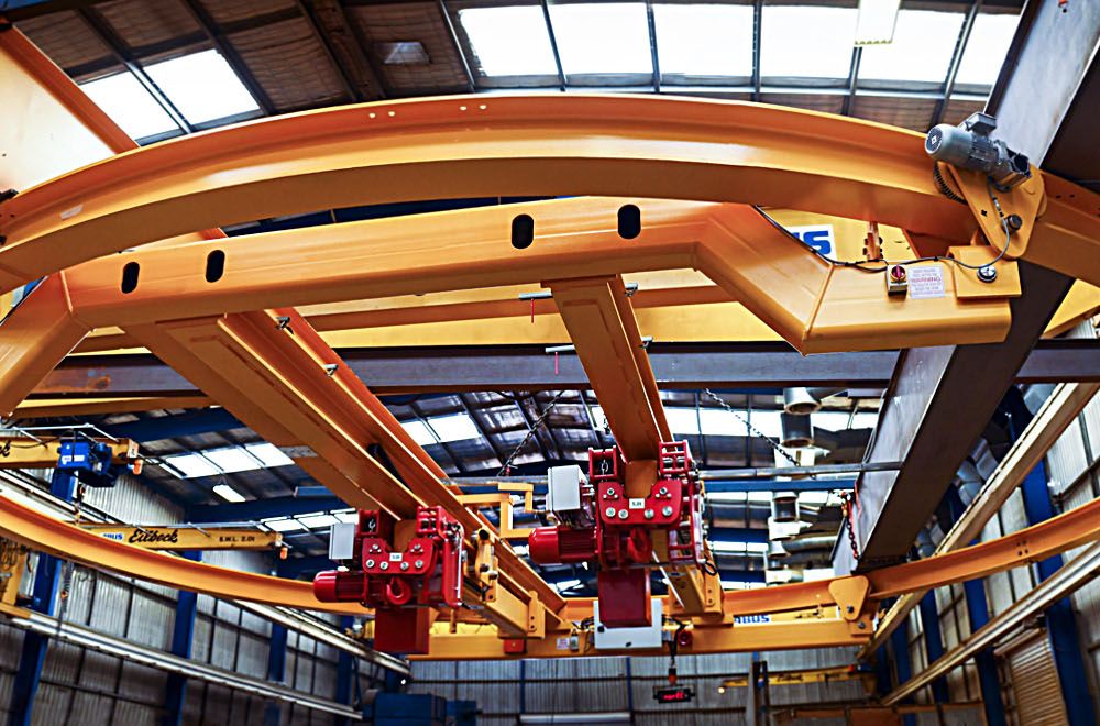 20t outdoor semi-portal used for storing TBM segments - Marrickville