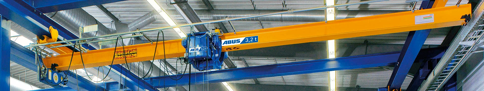 Underslung Overhead Travelling Crane Hero Image