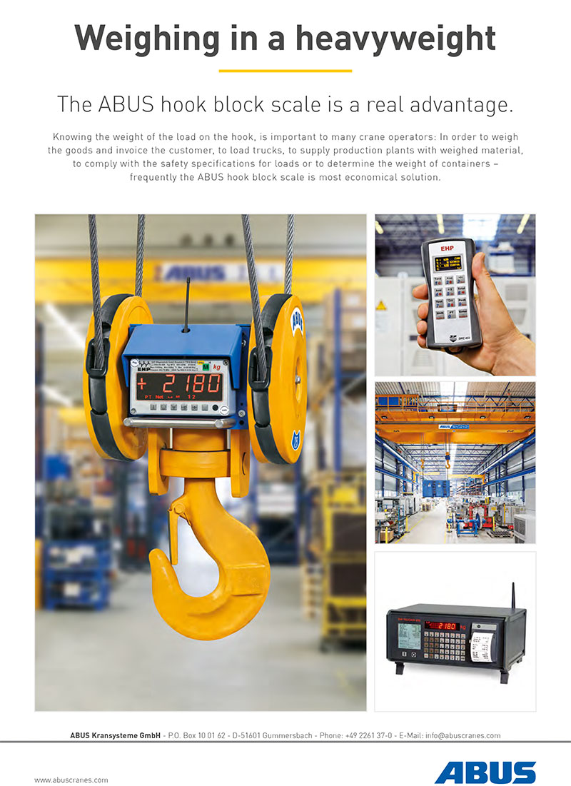 ABUS hook block scale