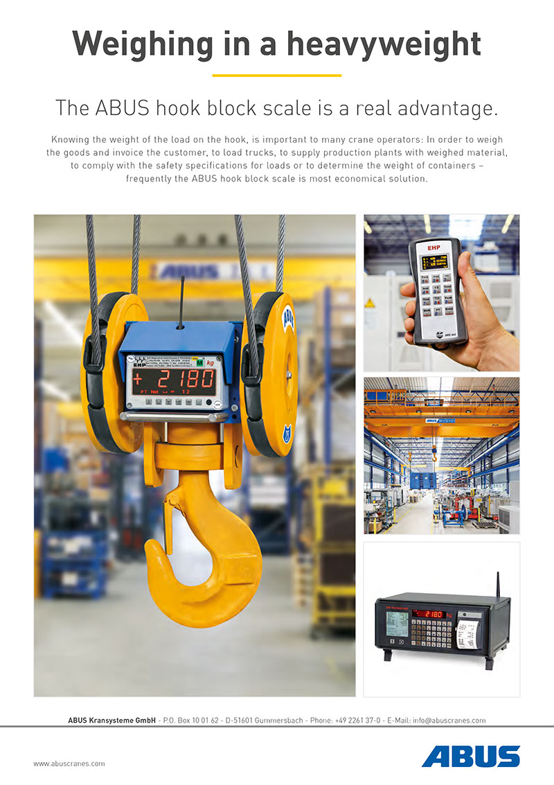 ABUS hook block scale